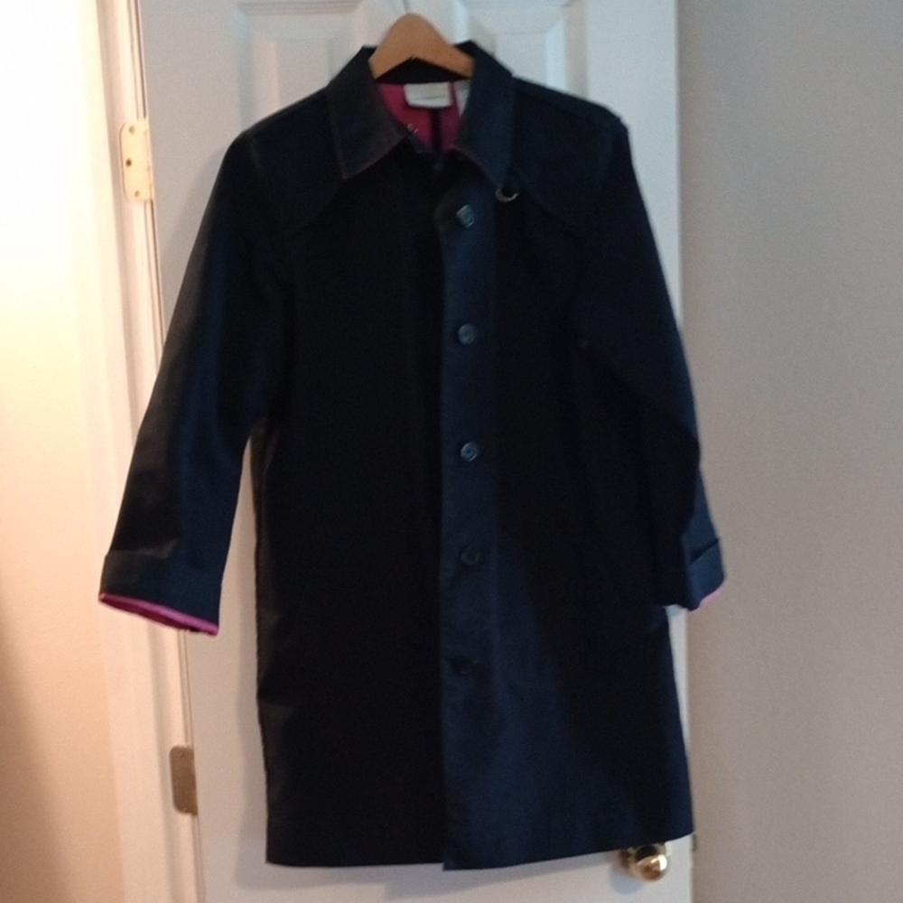 Liz Claiborne Black Jacket with Pink Interior